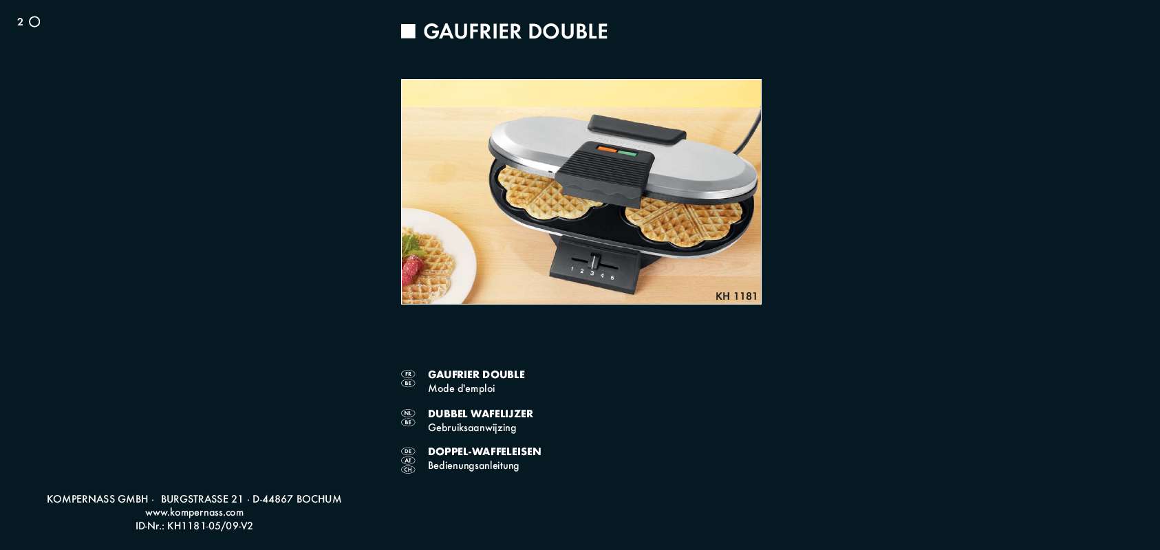 Notice SILVERCREST KH 1181 DOUBLE WAFFLE MAKER Trouver une solution à